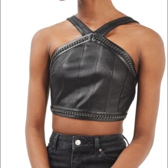 Topshop Tops - Topshop Bandage Crop Top